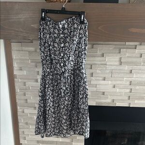 Floral Navy and White Women's dress